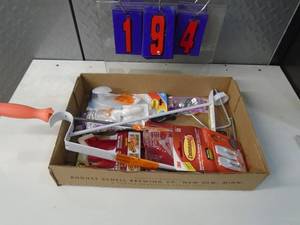 lot 194 image: Flat of newused hardware. As shown.