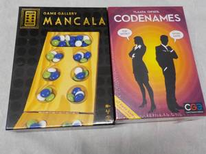 Mancala and Code names New Games...