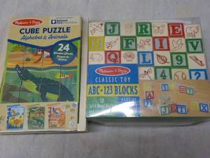 2 Melissa and Doug New Puzzle and Blocks