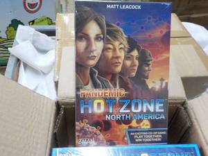 Case of 6 New Matt Lea cook Pandemic Hot Zone North America Games