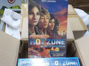 Case of 6 New Matt Lea cook Pandemic Hot Zone North America Games