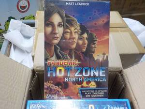 Case of 6 New Matt Lea cook Pandemic Hot Zone North America Games