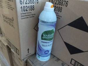 16 x 13.8 oz Cans Seventh Generation Disinfectant Spray Lavender Vanilla