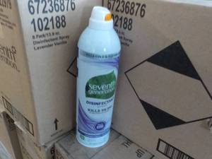 16 x 13.8 oz Cans Seventh Generation Disinfectant Spray Lavender Vanilla
