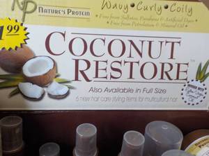 Coconut Restore Box of 37 of 6 Different Sample Sizes Products