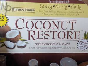 Coconut Restore Box of 37 of 6 Different Sample Sizes Products