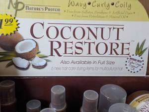 Coconut Restore Box of 37 of 6 Different Sample Sizes Products