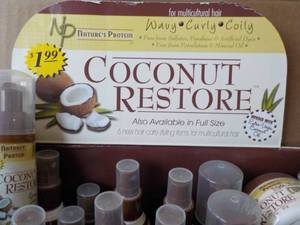 Coconut Restore Box of 37 of 6 Different Sample Sizes Products