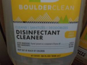 12 x 28 oz bottles Boulder Clean Spray Disinfect Cleaner
