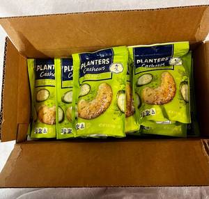 12 x 5 oz Planter Cashews Dill Pickle Flavor