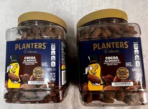 2 Jars of Planters Cocoa Falvored Almonds
