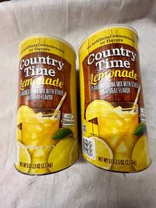 2 x 5lb Jars of County Time Lemonade Mix