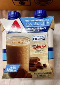 12 x 11 oz Atkins Protein Milk Choclate Shakes