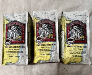 3 x 12 oz Bags Deadmans Reach Whole Bean Coffee