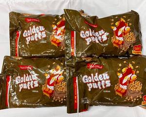 4 Bags of Golden Puffs Cereal
