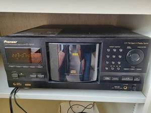 Pioneer PD-F1007 CD changer carousel that can hold up to 301 discs.