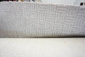 lot 8 image: 12 x 61 Approx. Carpet Remnant Color-Tone Icicle Lt. Grey