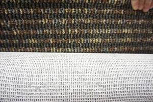 lot 18 image: 5-ft. Approx. Carpet Remnant Color-Tone Grey Green Tan Beige Brown Blend