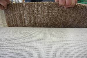 lot 21 image: 6 x 11 Approx. Carpet Remnant Color-Tone Brown Tan Beige Blend