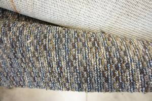 lot 44 image: Mohawk Commercial 10-ft. Approx. Carpet Remnant Color-Tone Grey Beige Brown Blend