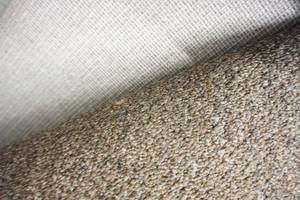 lot 53 image: 12 x 11 Approx. Carpet Remnant Color-Tone Grey Tan Blend