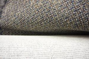 lot 61 image: 9-ft. Approx. Carpet Remnant Color-Tone Grey Tan Blend