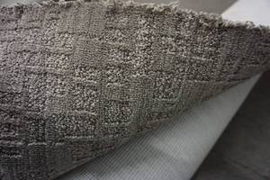 lot 94 image: 7-ft. Approx. Carpet Remnant Color-Tone Gray Embossed Pattern