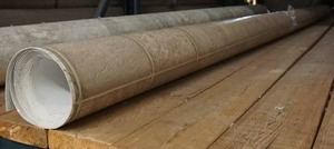 lot 160 image: LARGE Vinyl() Floor Covering Tan Salmon Brown Blend...