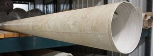 lot 161 image: LARGE Vinyl() Floor Covering Neapolitan-Tone Pattern...