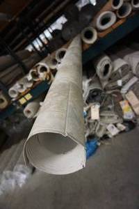 lot 166 image: Vinyl() Floor Covering Tan Cream Blend...