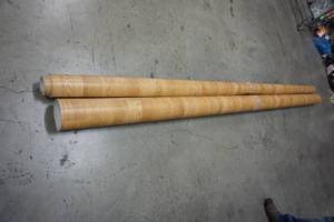 lot 173 image: (2) Vinyl() Floor Covering Wood-Grain Pattern...