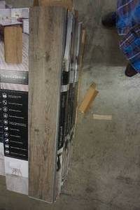 lot 179 image: Vinyl() Floor Covering Beautiful Wood-Grain Style...