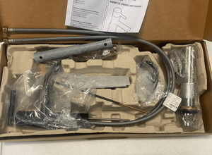 lot 24 image: MOEN 6145BL Gibson Single Hole Single-Handle Bathroom Faucet with Drain Assembly in Matte Black ($208 Retail Value)