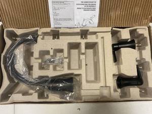 lot 26 image: Moen TS983BL Doux 2-Handle Deck Mount Roman Tub Faucet Trim Kit in Matte Black (Valve Not Included) ($361 Retail Value)