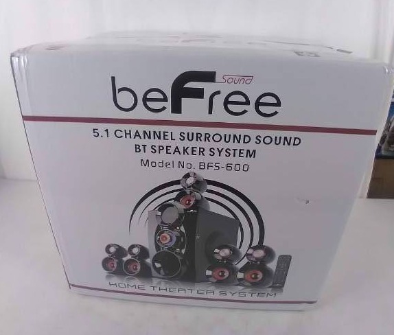 New beFree Sound 125-Watt 5.1 Channel Surround Sound Bluetooth Speaker System - Set of 5
