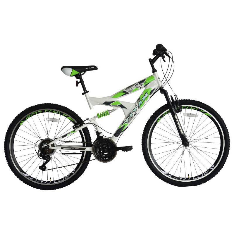 Titan Pathfinder Elite Mens 26 21-Speed Mountain Bike - GreenSilver