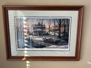 lot 32 image: Signed Terry Redlin Print Homeward Bound Part Of The Spirt And Sharing In The American Tradition