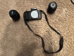 lot 25 image: Pentax SF1n Camera With Two Lenses