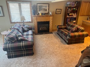 lot 13 image: Couch And Loveseat