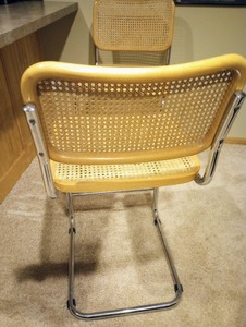 lot 64 image: Pair Of Mid-Century Modern Breuer style Chairs