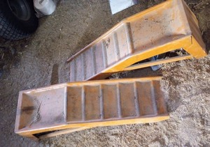 lot 75 image: Two Metal Car Ramps