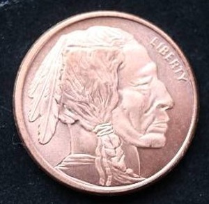 Buffalo 1 Oz. Copper Round