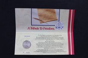 Uncirculated 1993 Bill of Rights Silver Half Dollar