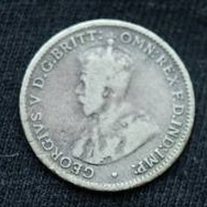 1916 Australian Silver Three Pence Coin