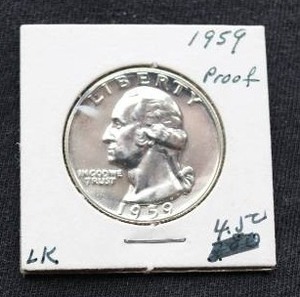 1959 Proof Silver Quarter
