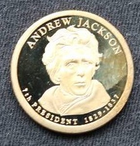 Proof Andrew Jackson $1 Coin