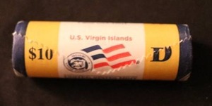 Uncirculated U.S. Mint $10 Virgin Islands Quarter Roll