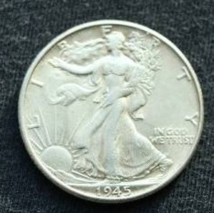 1945 Walking Liberty Half Dollar