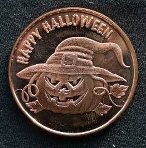 Halloween 1 Oz. Copper Round