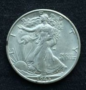 1945-D Walking Liberty Half Dollar
